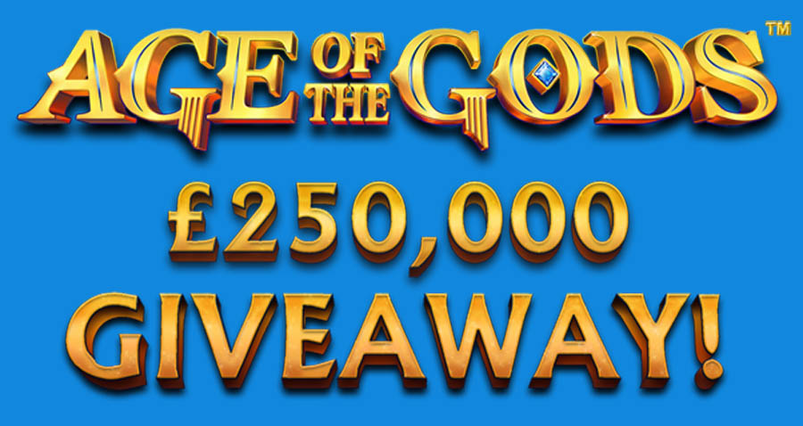 Playtech Age of Gods cash giveaway