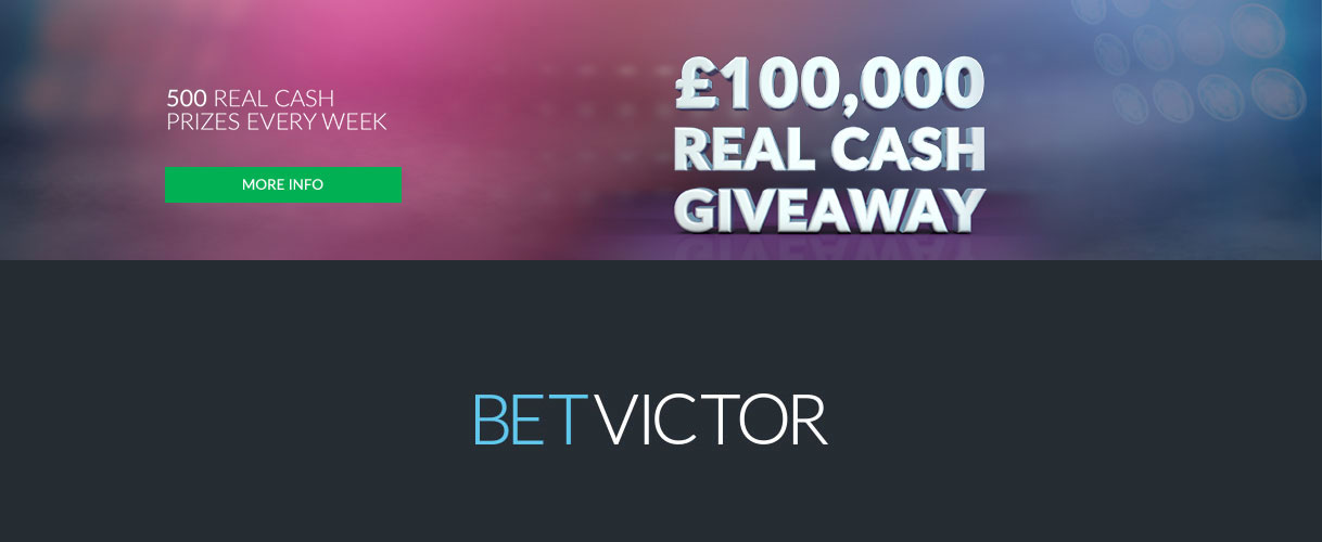 BetVictor casino big cash giveaway 