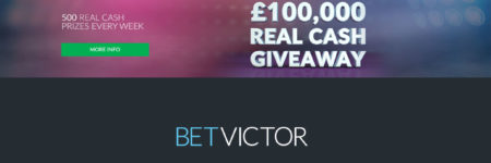 Win your share of £100,000 in cash over 4 weeks at BetVictor Casino!